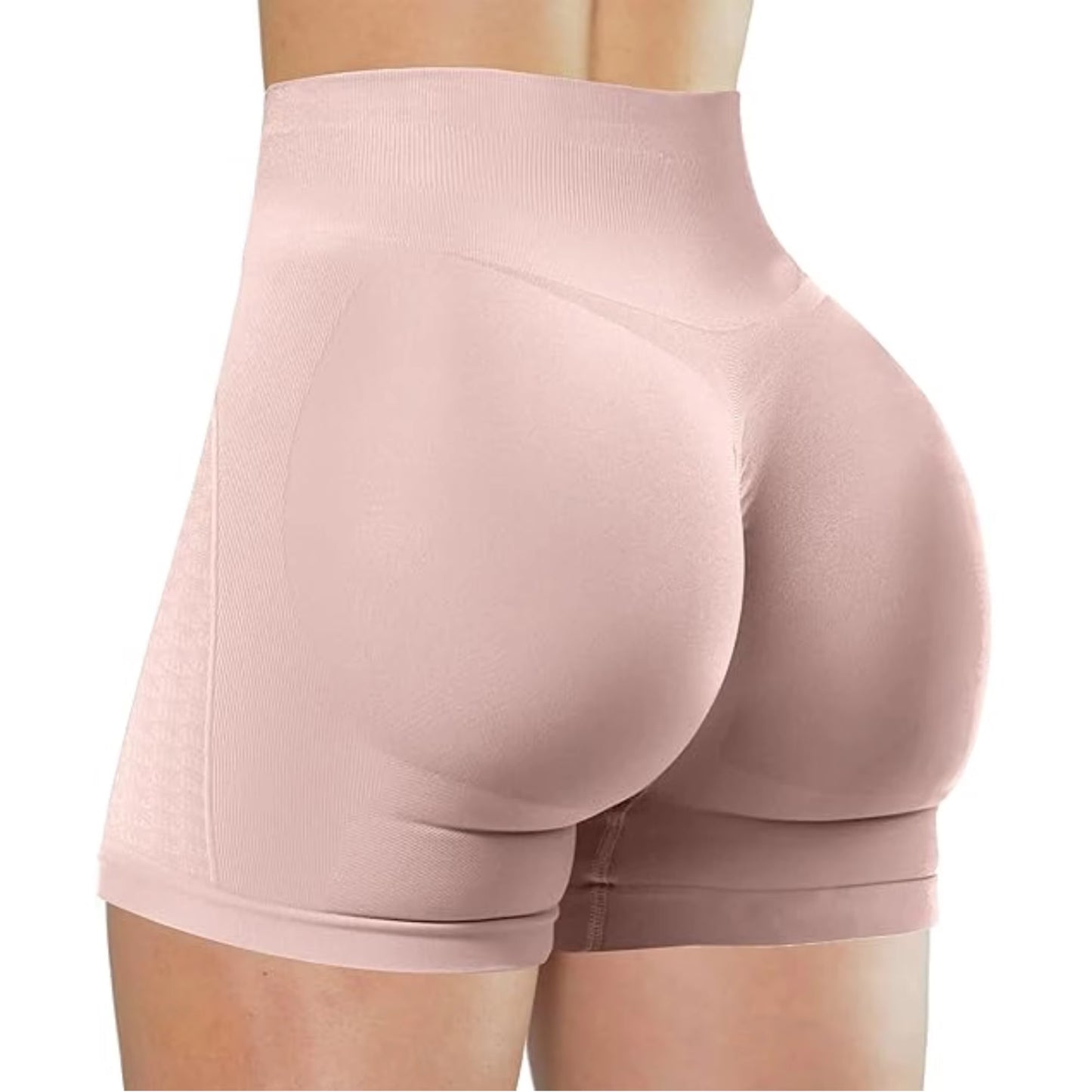 Summer High Waisted Yoga Shorts Fashionable and Sexy Running Fitness Pants Solid Color Yoga Leggings