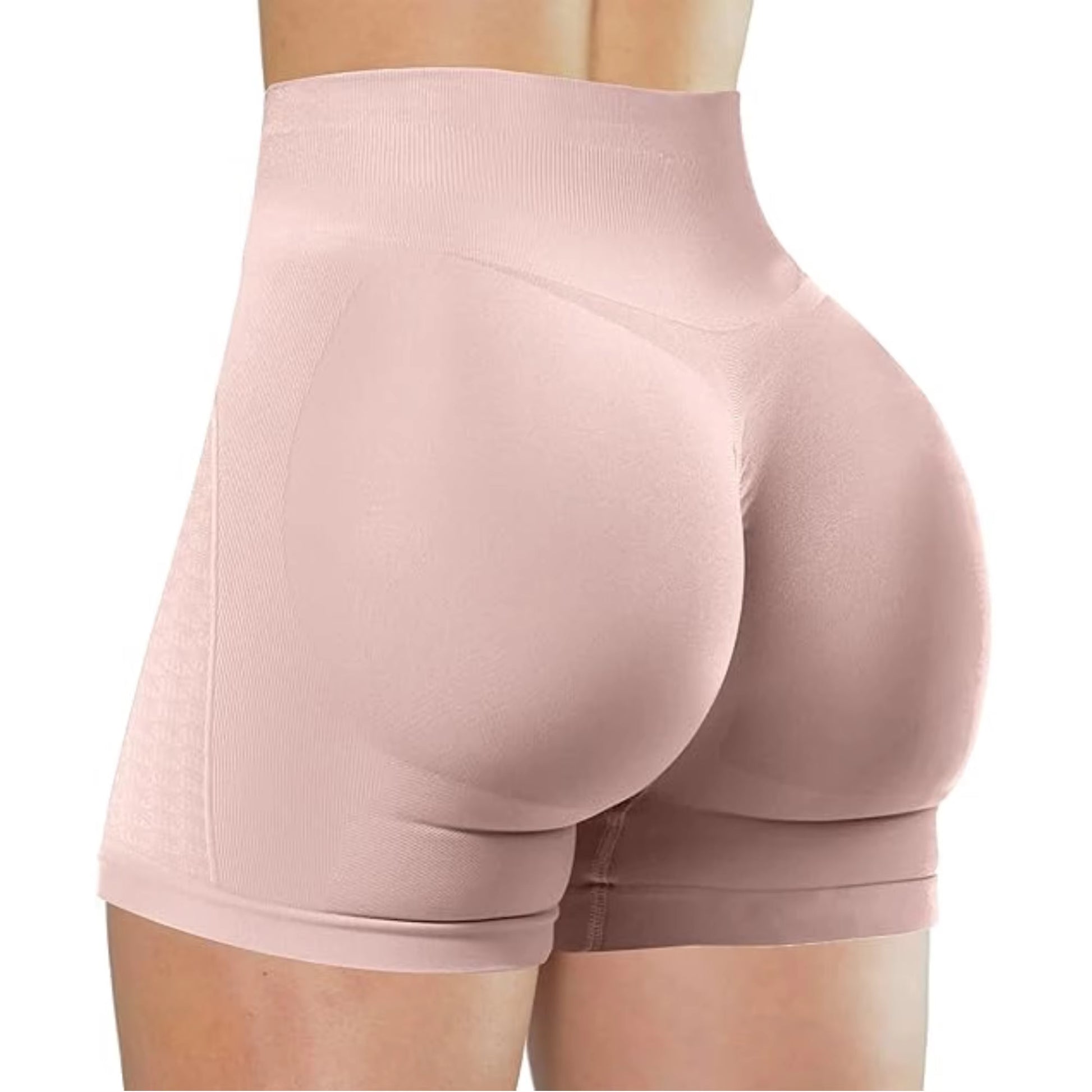 Summer High Waisted Yoga Shorts Fashionable and Sexy Running Fitness Pants Solid Color Yoga Leggings